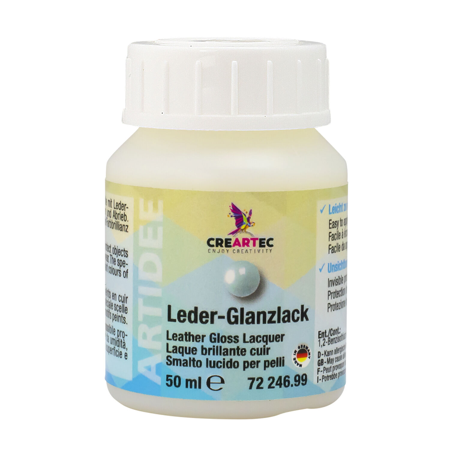 NEU Leder-Glanzlack, farblos, 50ml