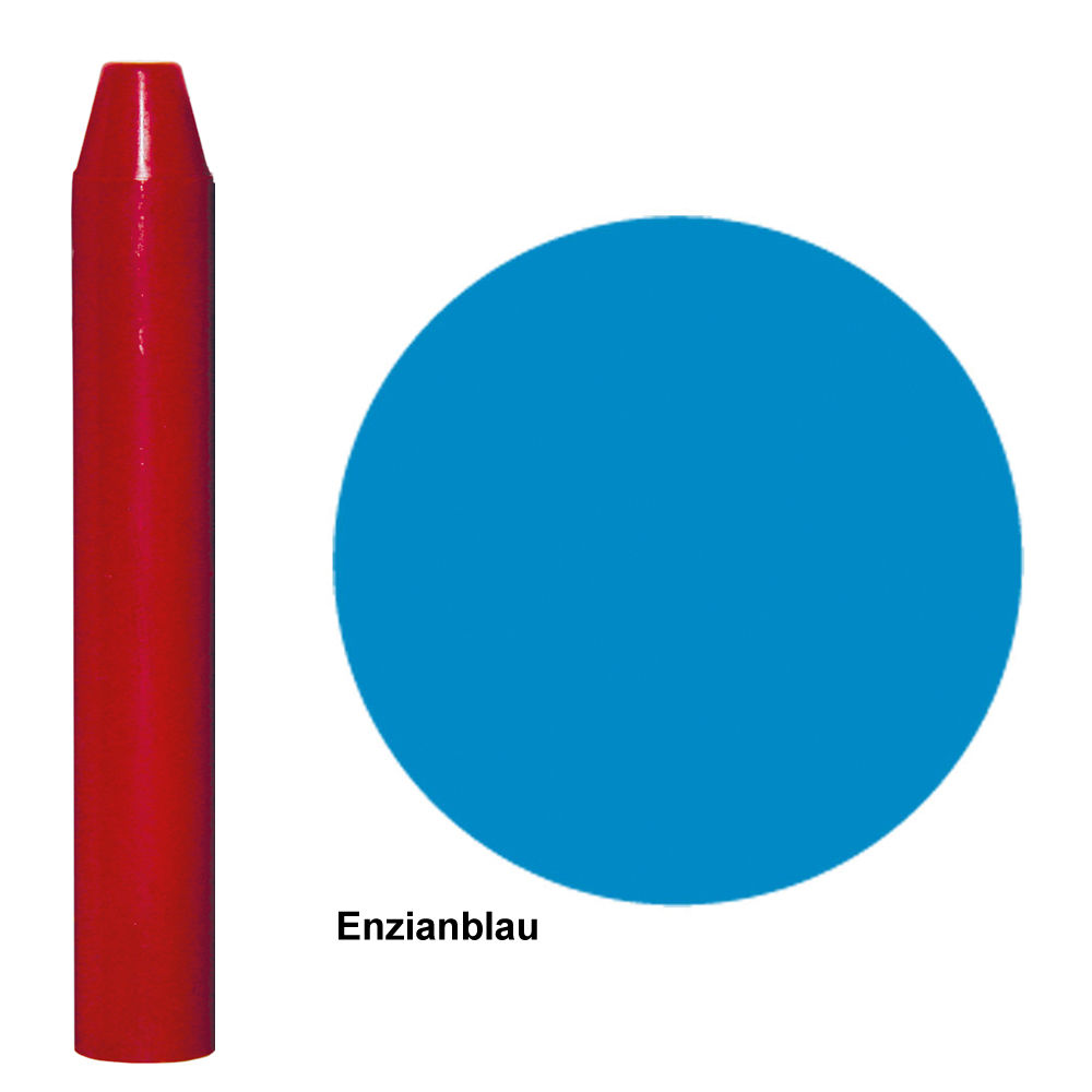 SALE Enkaustik-Wachsstift, Enzianblau