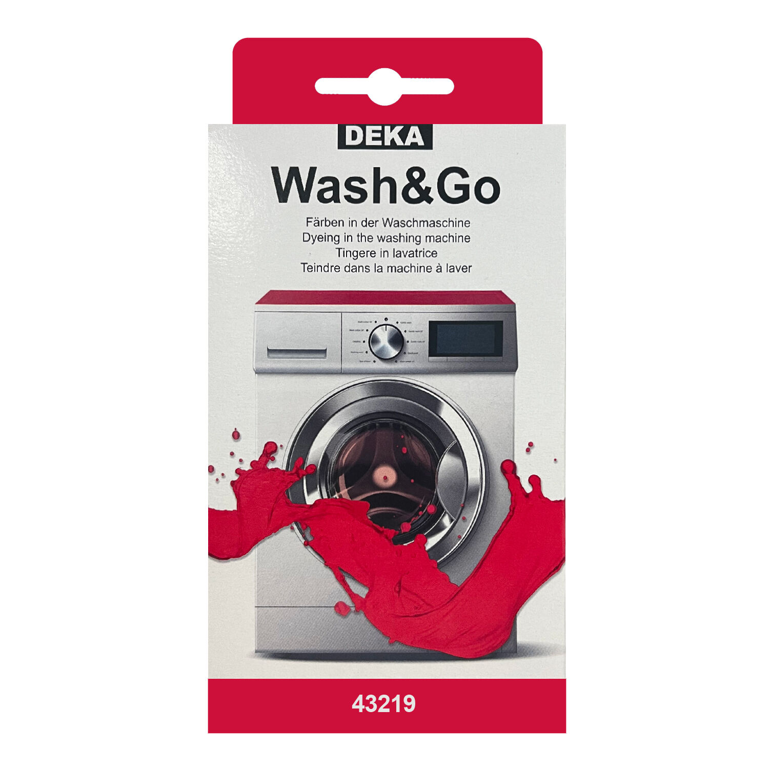 NEU DEKA Waschmaschinenfarbe Wash & Go fr 500g Stoff, Rubin
