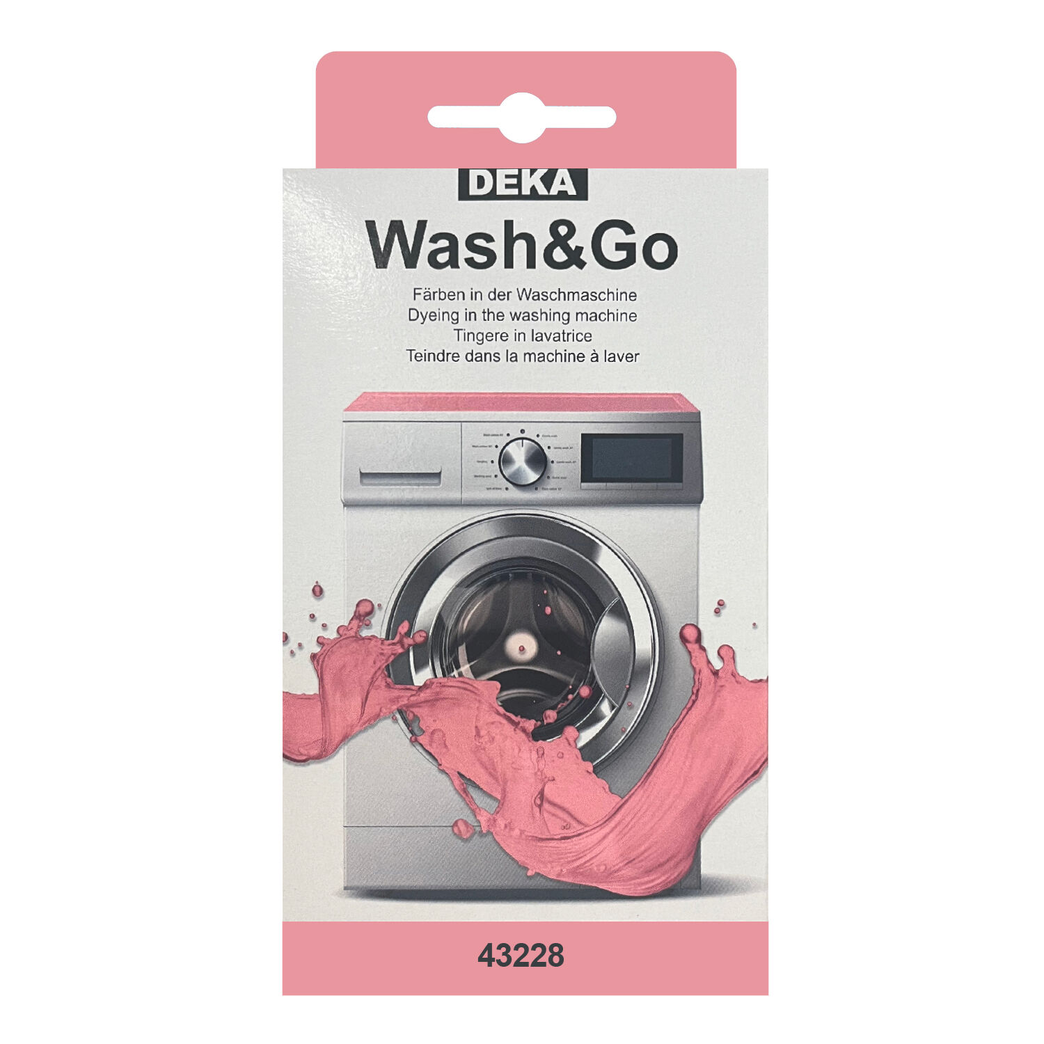 NEU DEKA Waschmaschinenfarbe Wash & Go f�r 500g Stoff, Ros�
