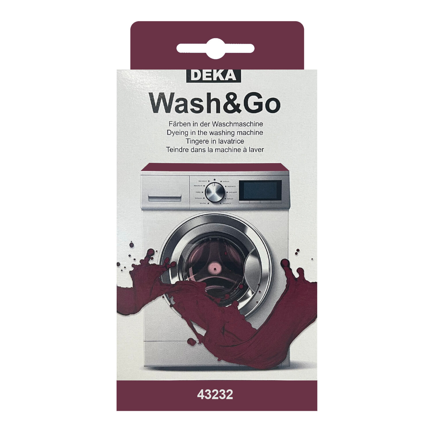 NEU DEKA Waschmaschinenfarbe Wash & Go fr 500g Stoff, Bordo