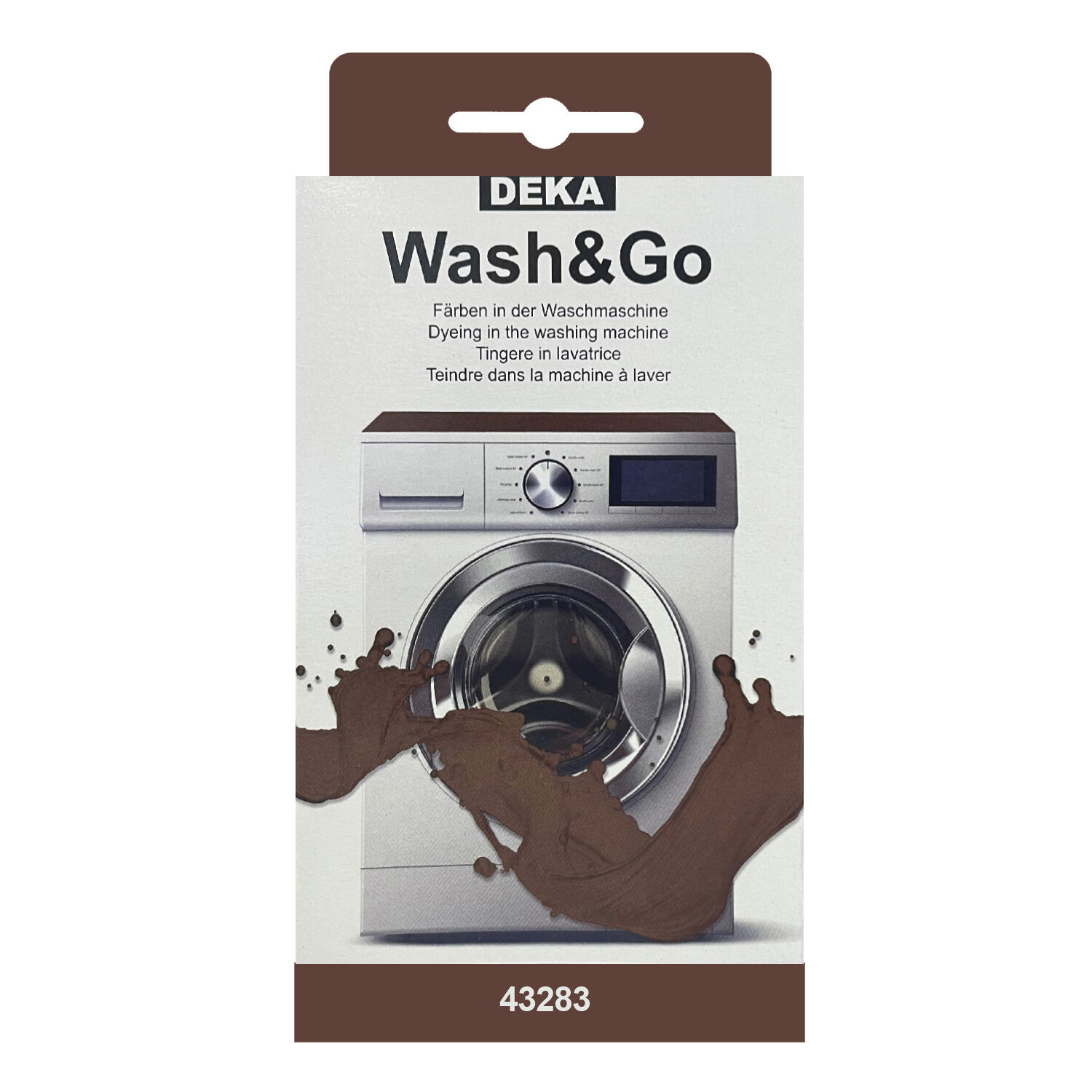 NEU DEKA Waschmaschinenfarbe Wash & Go fr 500g Stoff, Kakao