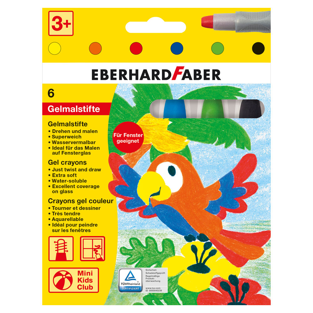 EberhardFaber Gelmalstifte Basic, 6 Stck