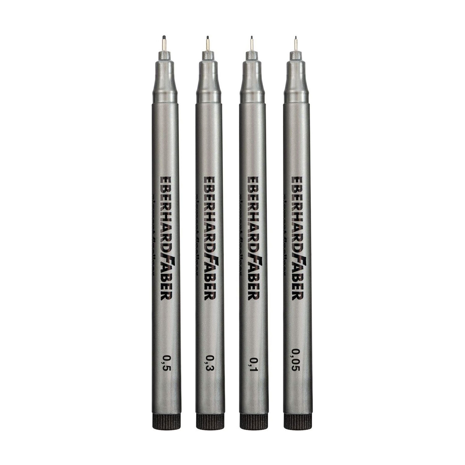 NEU EberhardFaber Pigment Fineliner Set, 4 Stifte in 4 Breiten Bild 2