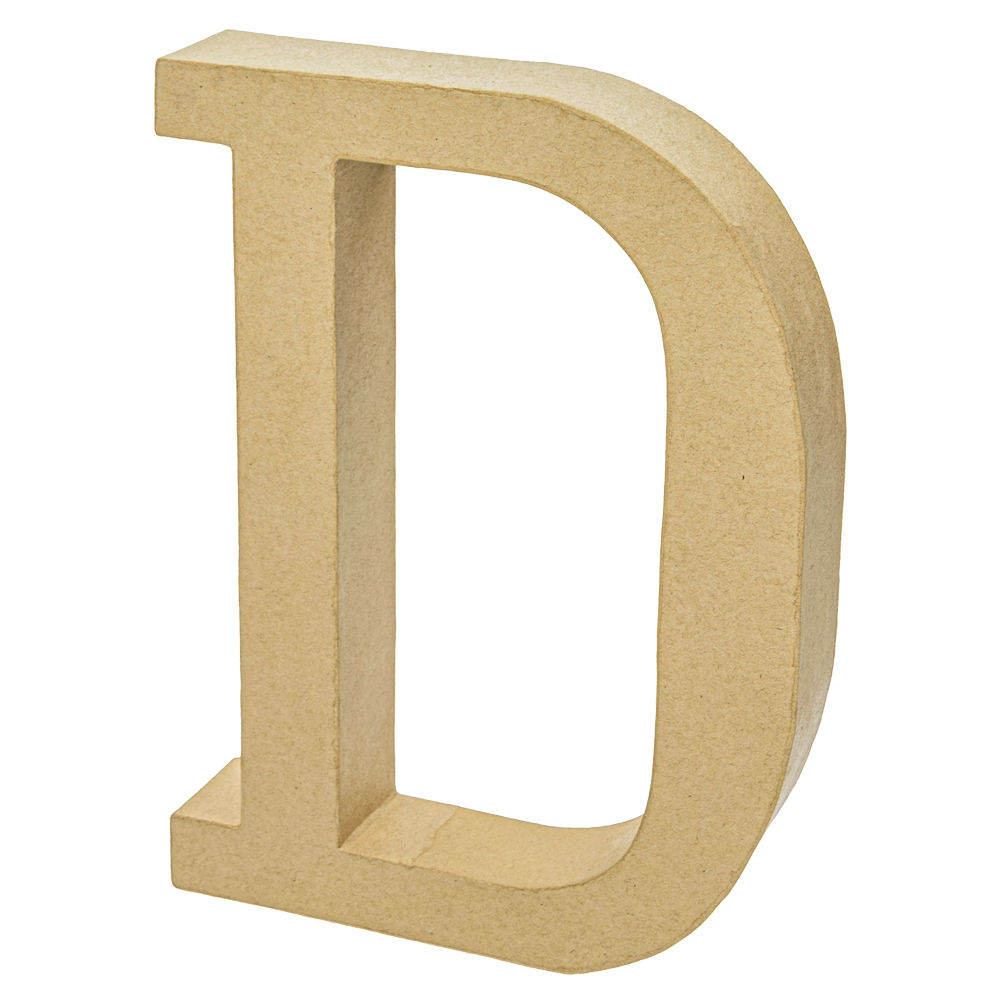 SALE Papp-Buchstabe, D, Hhe 25 x Breite 21,5 x Tiefe 4 cm