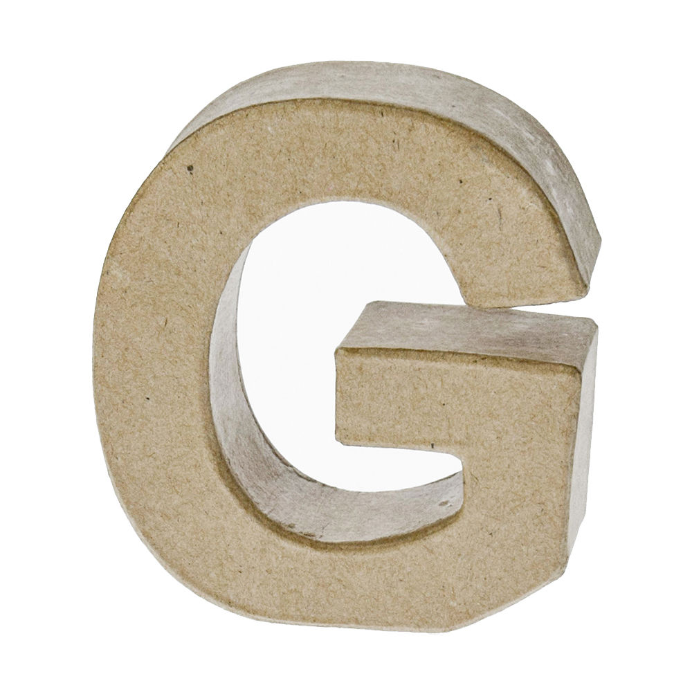 SALE Papp-Buchstabe, G, H�he 10 x Breite 9,4 x Tiefe 3 cm