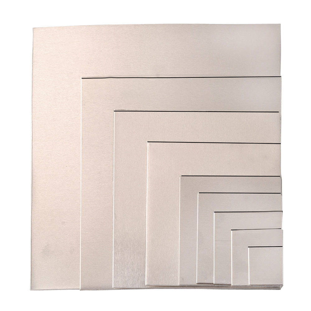 Alu-Platte, Quadrat, fr Efcolor, Gre: ca. 20 x 20 mm, 12 Stck