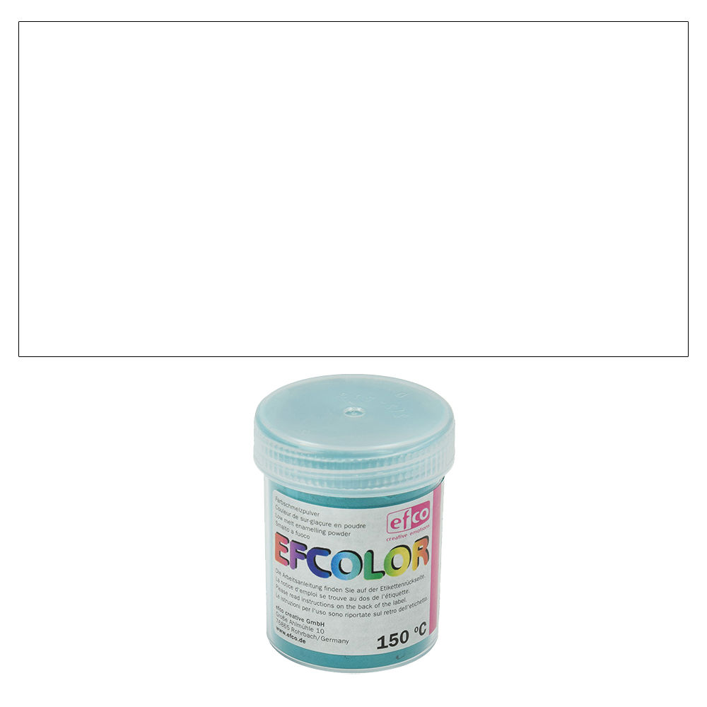 Efcolor, Farbschmelzpulver, 25 ml, opak, Farbe: Wei