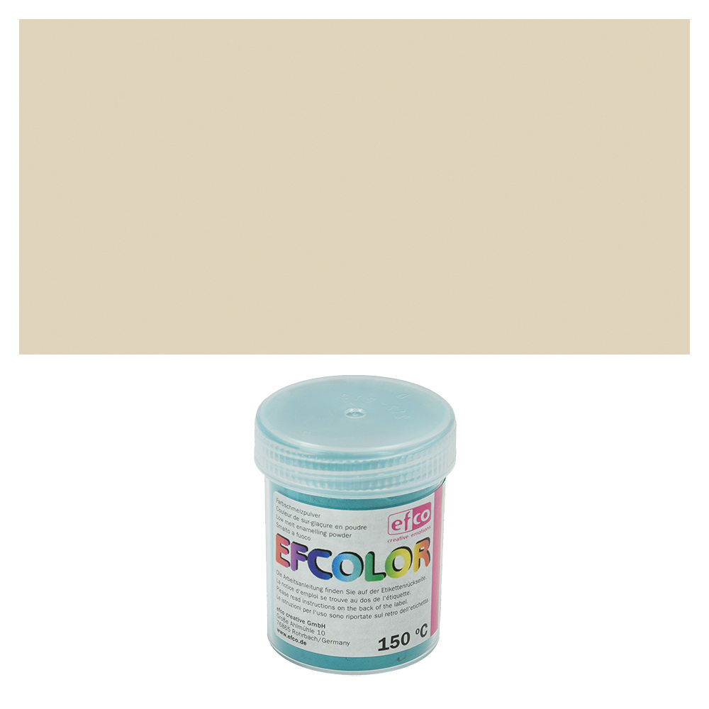 Efcolor, Farbschmelzpulver, 25 ml, opak, Farbe: Elfenbein