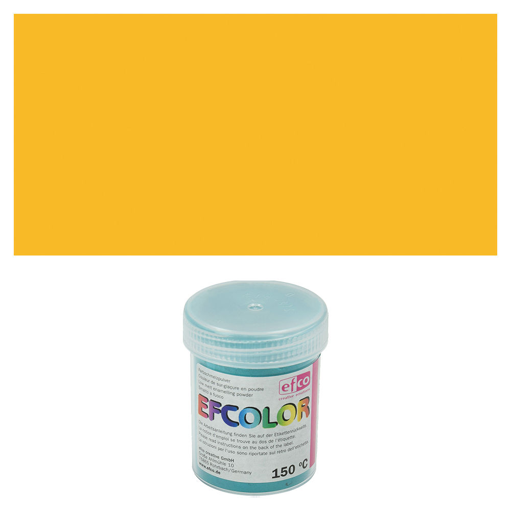 Efcolor, Farbschmelzpulver, 25 ml, opak, Farbe: Gold-Gelb