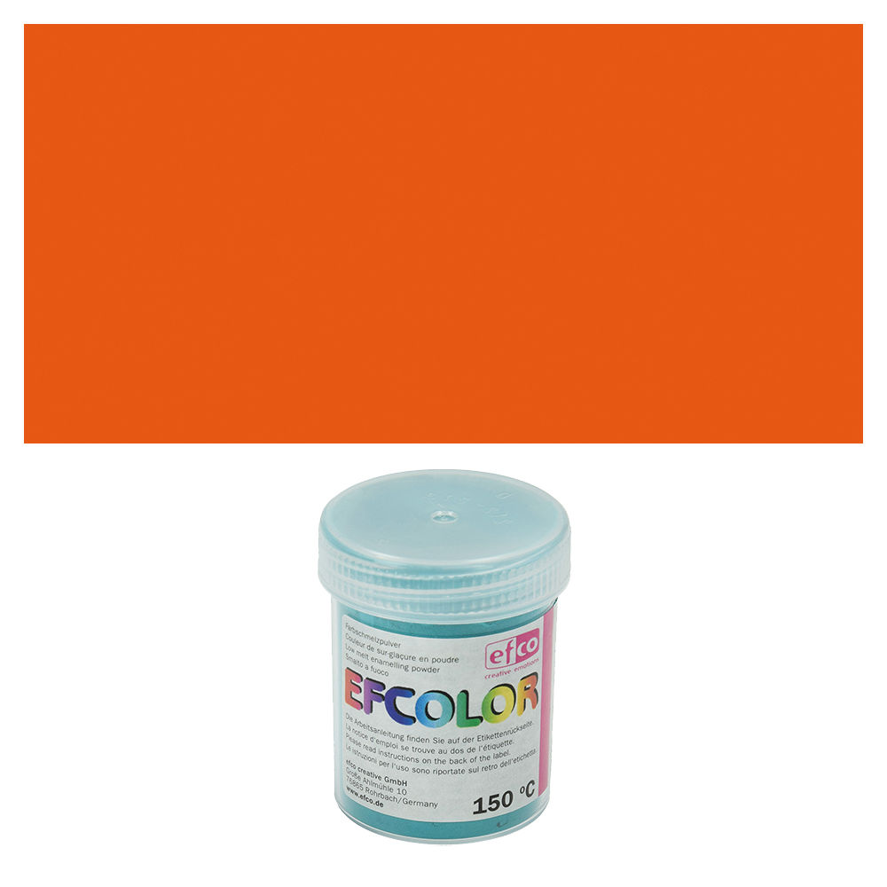 Efcolor, Farbschmelzpulver, 25 ml, opak, Farbe: Orange