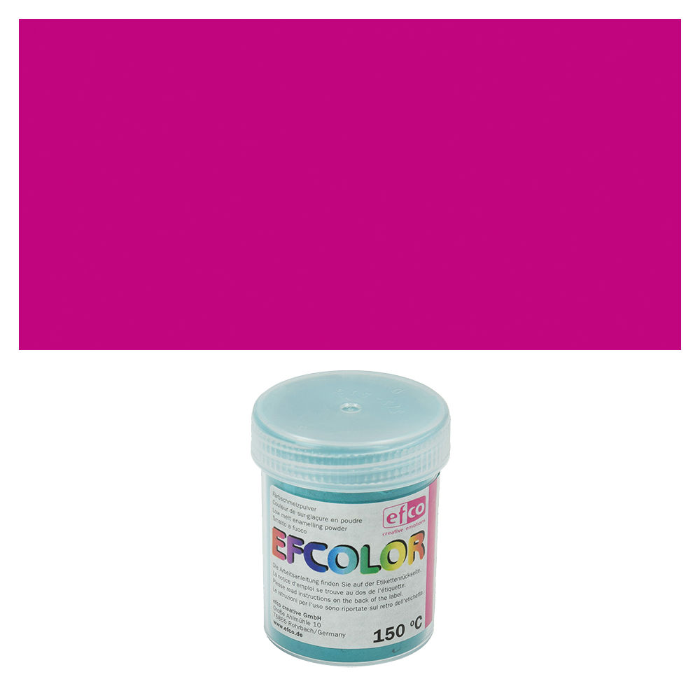 Efcolor, Farbschmelzpulver, 25 ml, opak, Farbe: Pink