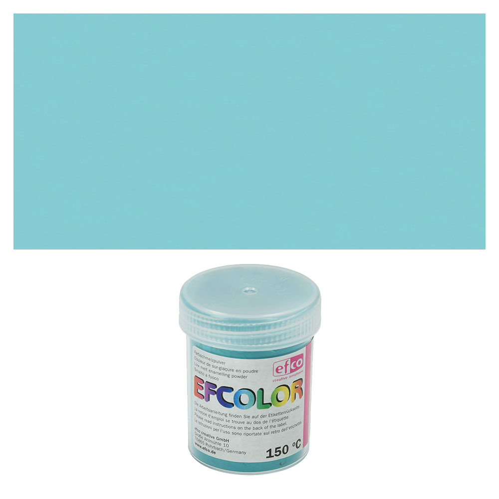 Efcolor, Farbschmelzpulver, 25 ml, opak, Farbe: Helltrkis