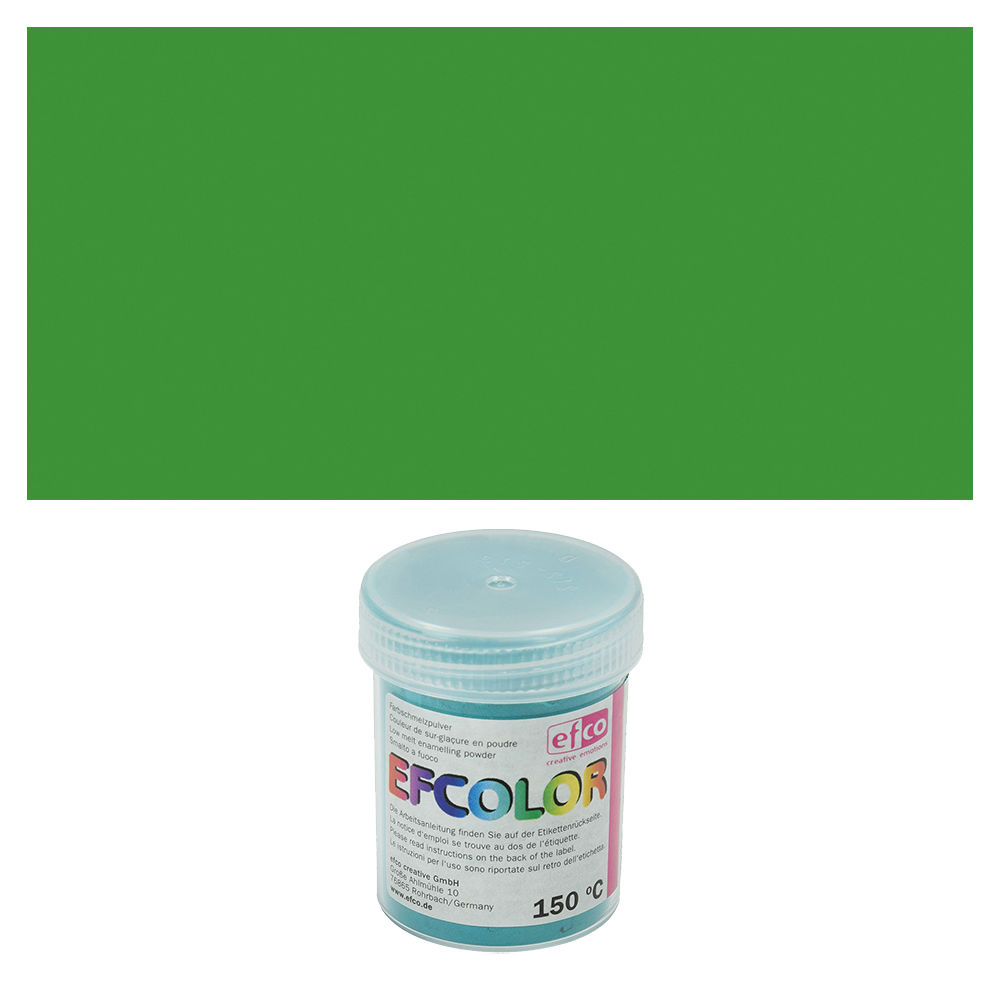 Efcolor, Farbschmelzpulver, 25 ml, opak, Farbe: Hellgrn