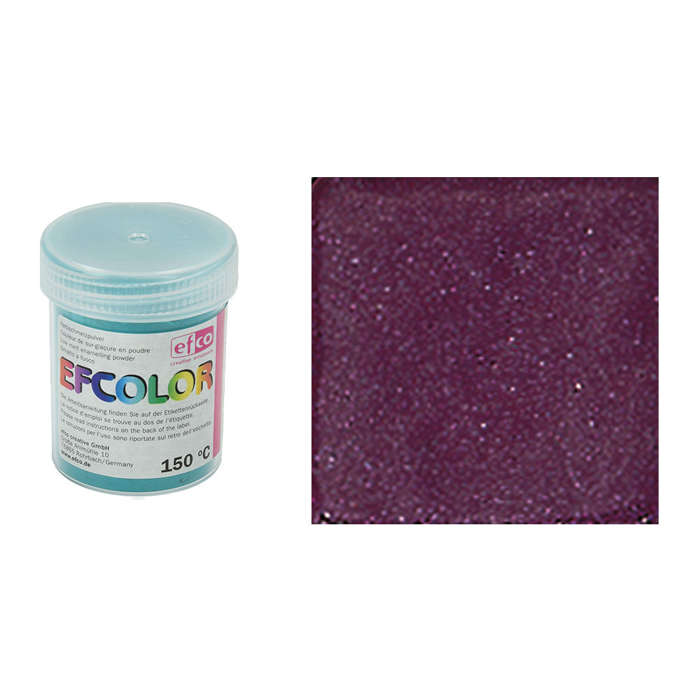 Efcolor, Farbschmelzpulver, 25 ml, Struktur, Farbe: Violett