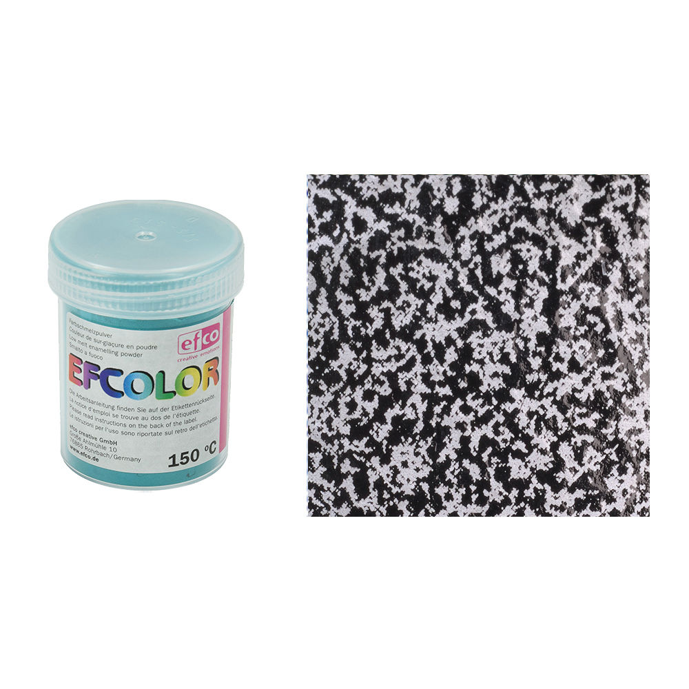 Efcolor, Farbschmelzpulver, 25 ml, Struktur, Farbe: Schwarz