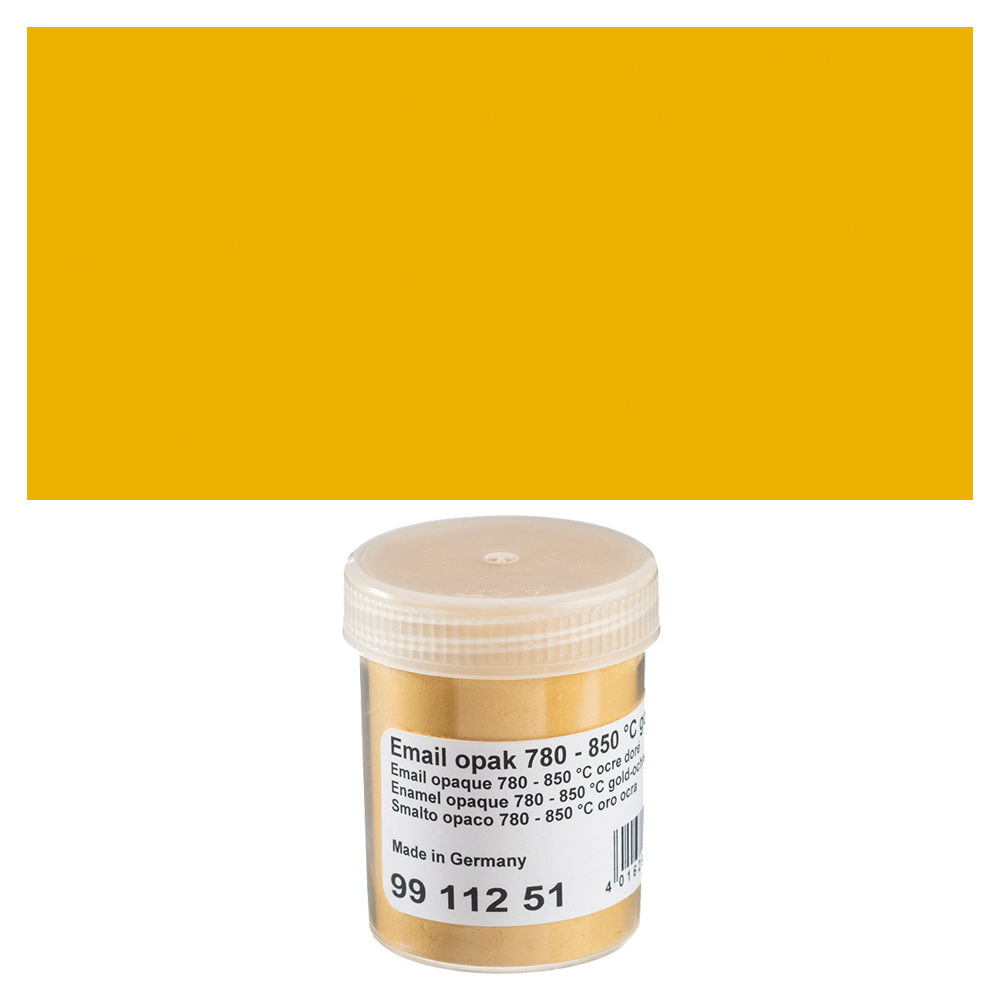 SALE Emaillepulver, 45 g, opak, Farbe: Gold-Ocker