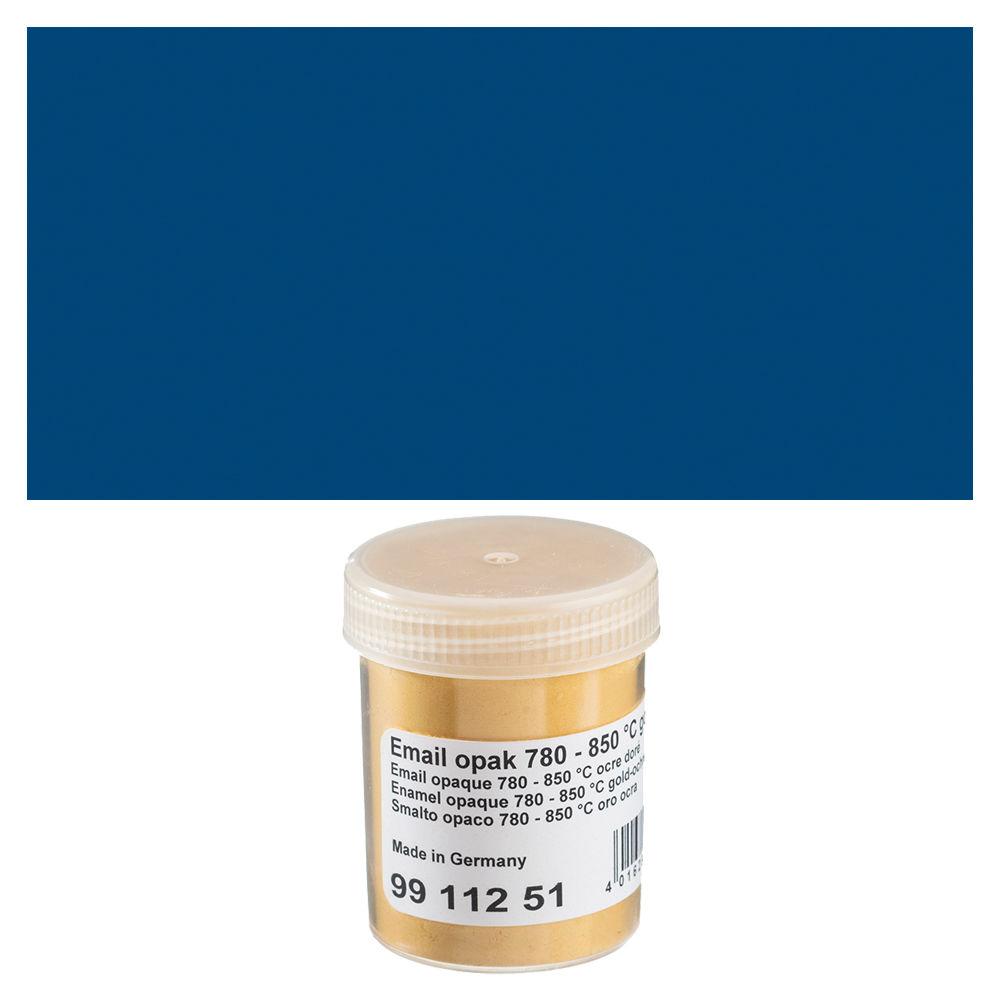 Emaillepulver, 45 g, transparent, Farbe: Mittelblau