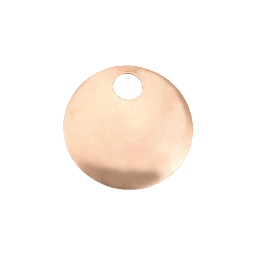 Kupferanhnger / Collier, Rund gewlbt, Durchmesser: ca. 72 mm, Efcolor / Emaille
