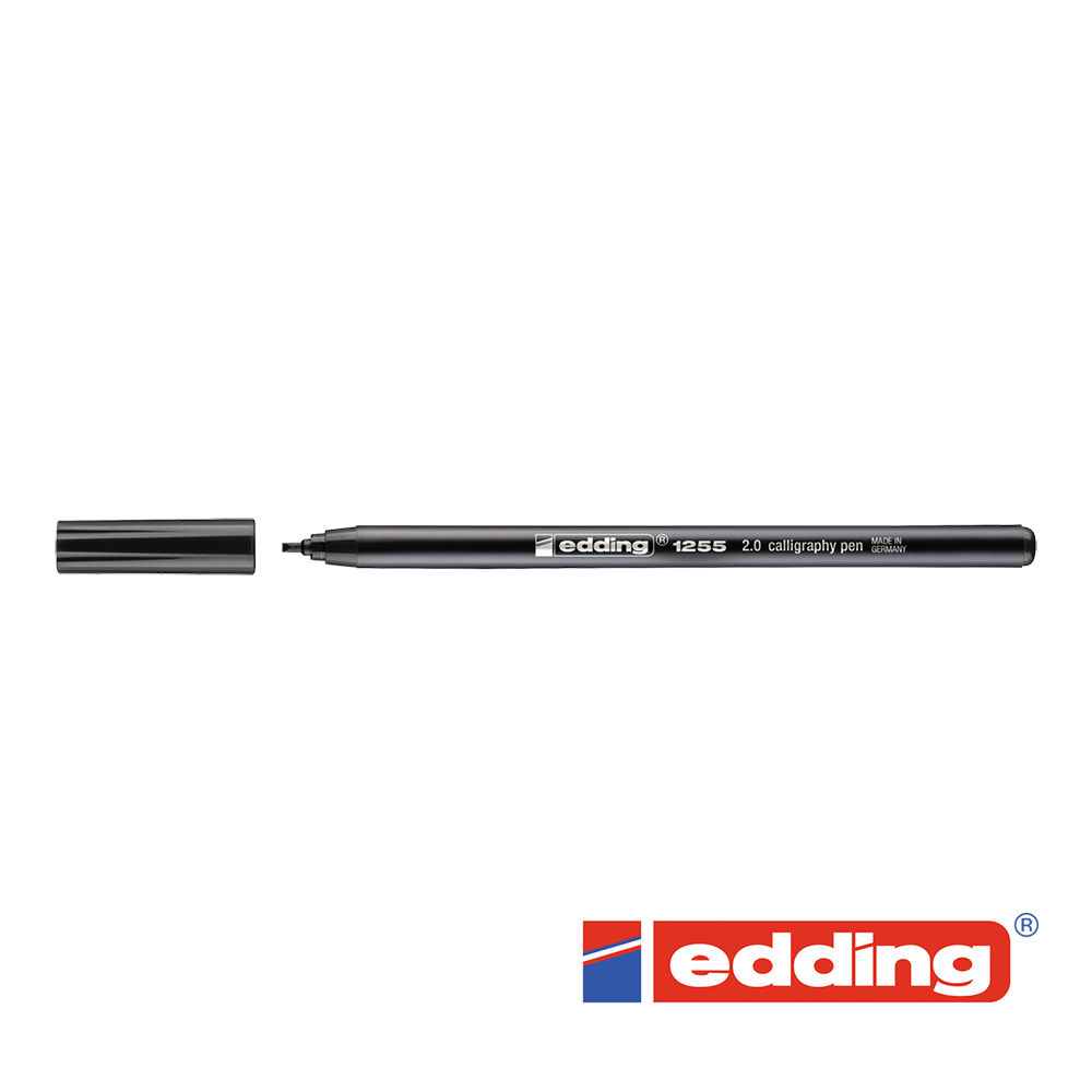 Edding 1255 Kalligraphie-Stift 2mm, schwarz, Keilspitze