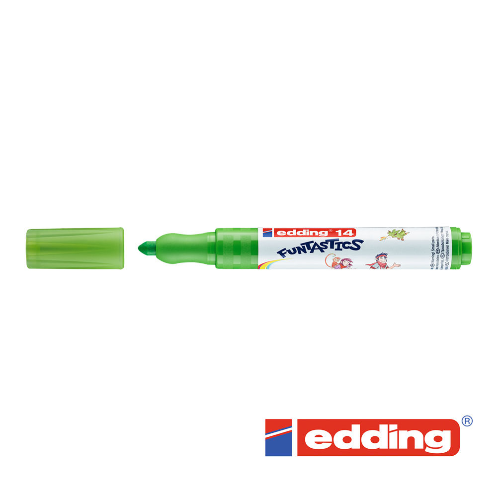 Edding 14 Funtastics Fasermaler / Filzstift -3mm, hellgrn