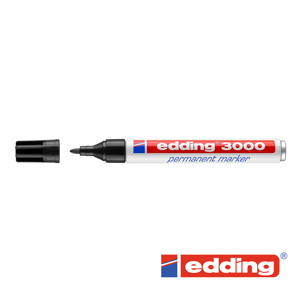 Edding 3000 Permanent-Marker 1,5-3mm, schwarz