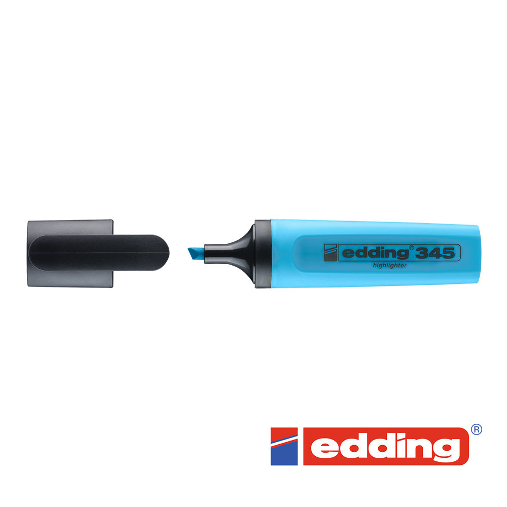 Edding 345 Textmarker 2-5mm, hellblau, Keilspitze