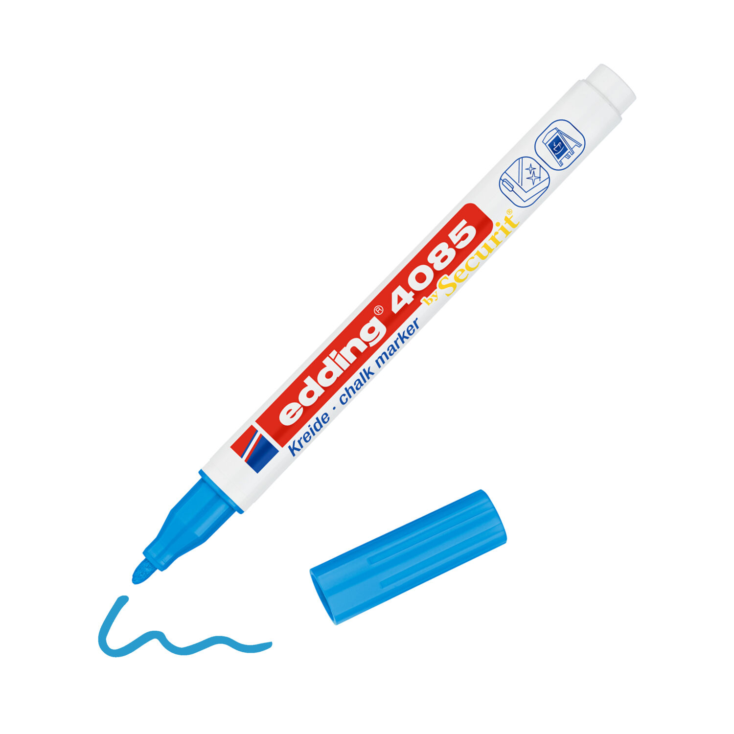 NEU Edding 4085 Kreidemarker 1-2mm, hellblau