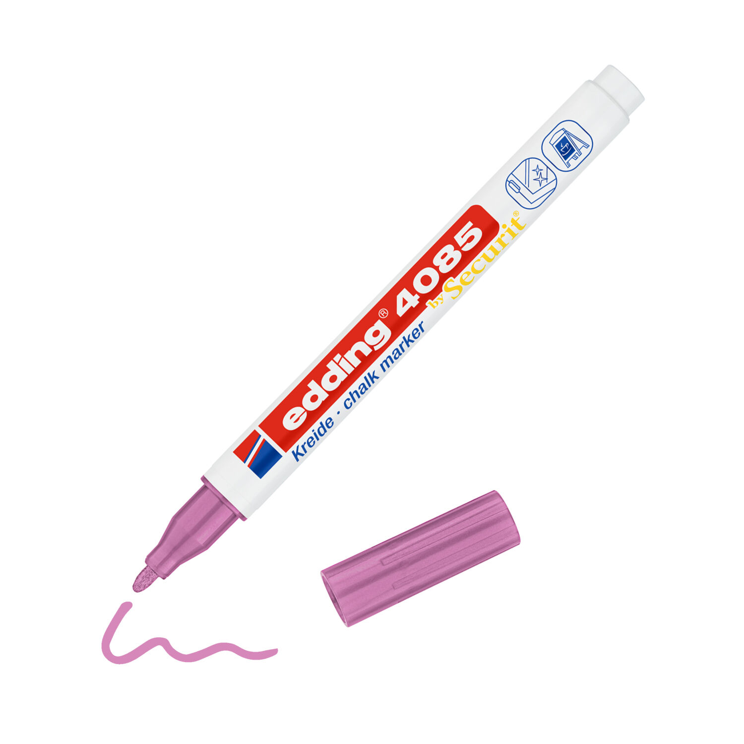 NEU Edding 4085 Kreidemarker 1-2mm, metallic pink