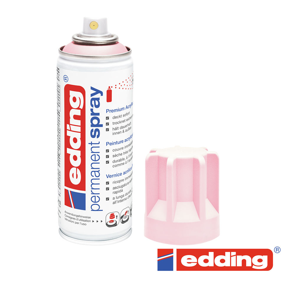 Edding 5200 Permanent-Spray 200ml, pastellrosa