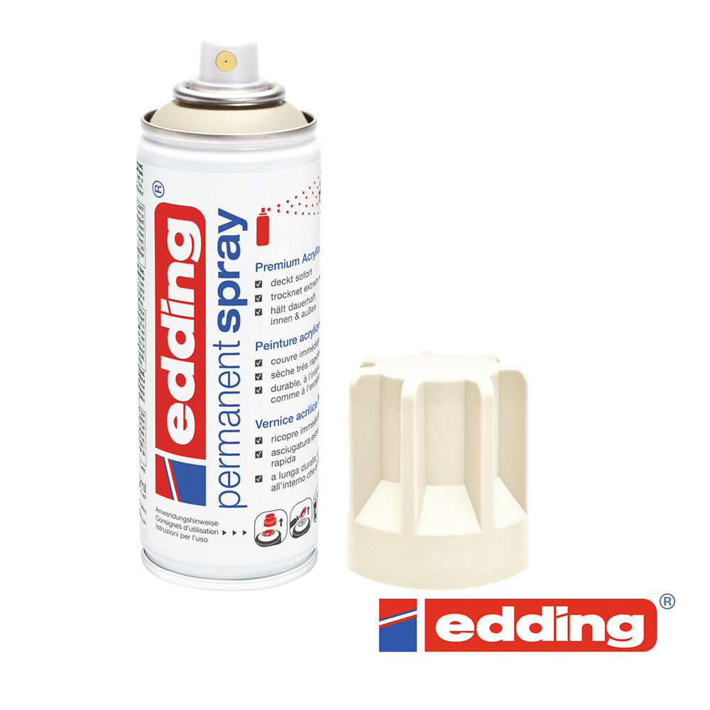 Edding 5200 Permanent-Spray 200ml, elfenbein RAL1015