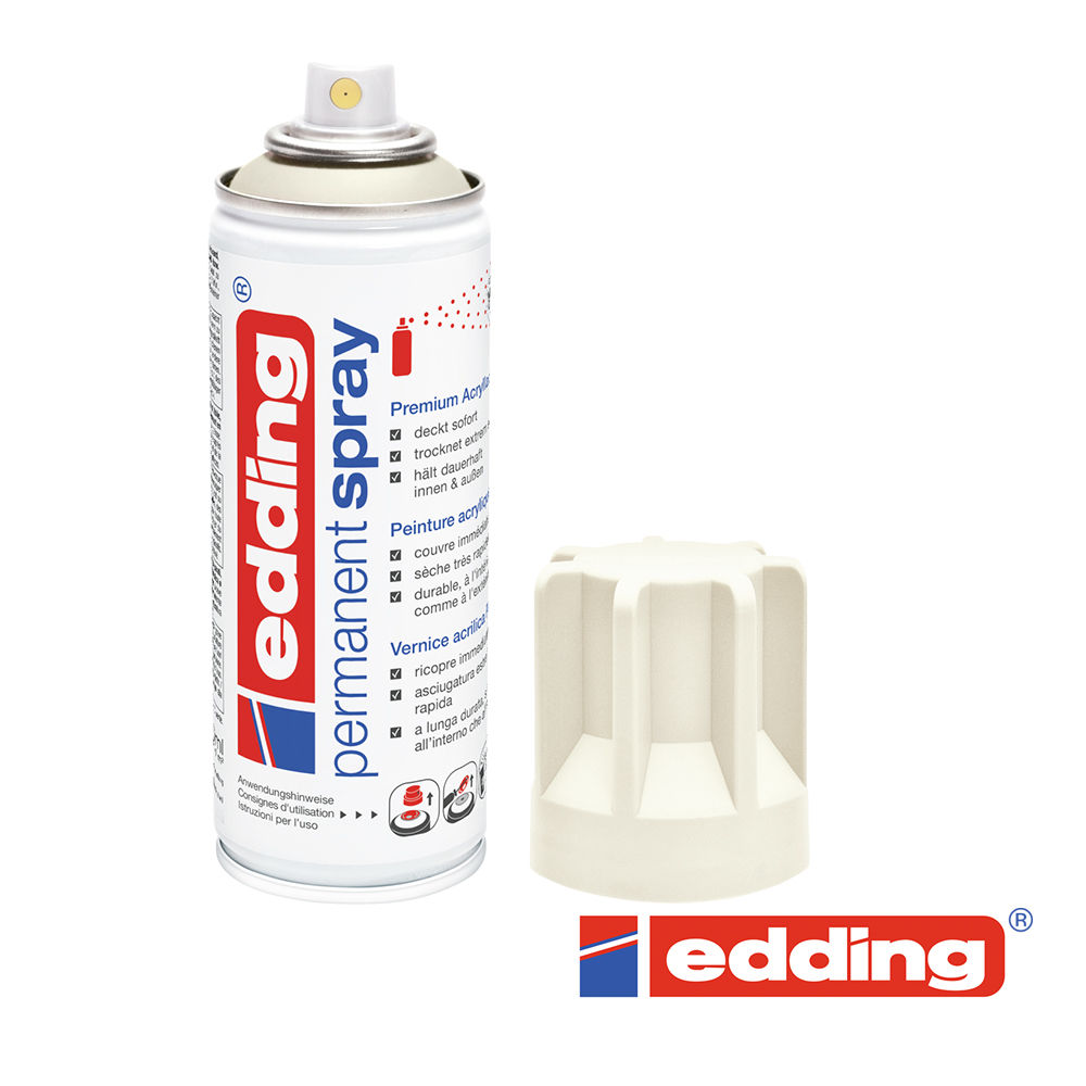 Edding 5200 Permanent-Spray 200ml, cremeweiss RAL9001