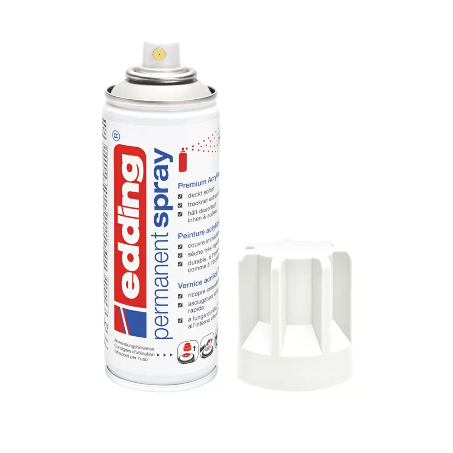 Edding 5200 Permanent-Spray 200ml, verkehrsweiss RAL9016