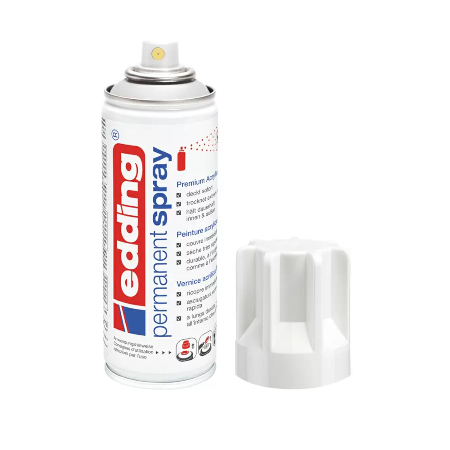 Edding 5200 Permanent-Spray 200ml, verkehrsweiss glnzend RAL9016