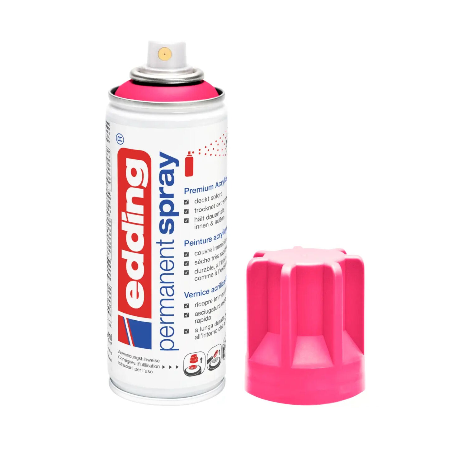 Edding 5200 Permanent-Spray 200ml, neon pink