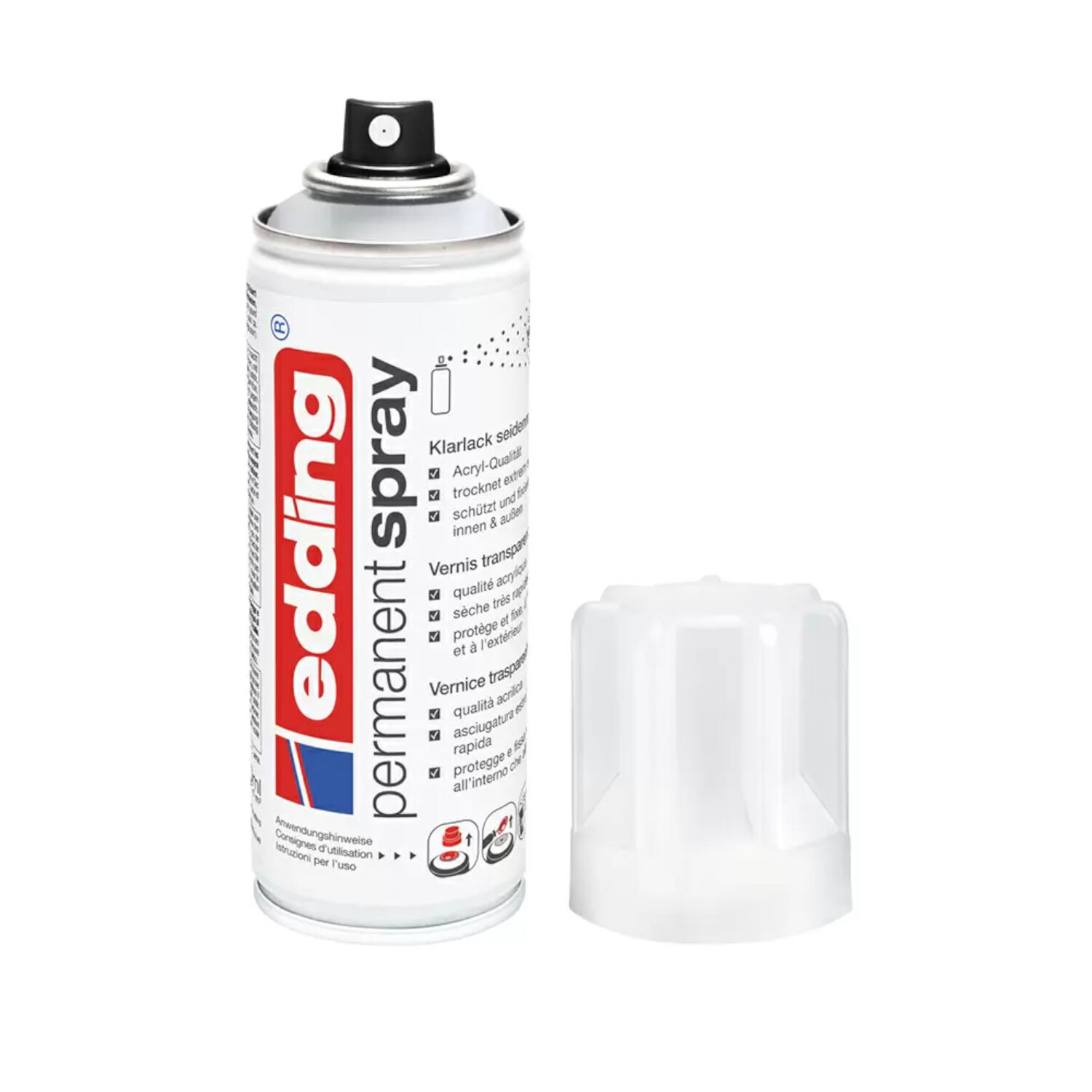 Edding 5200 Permanent-Spray 200ml, Klarlack seidenmatt