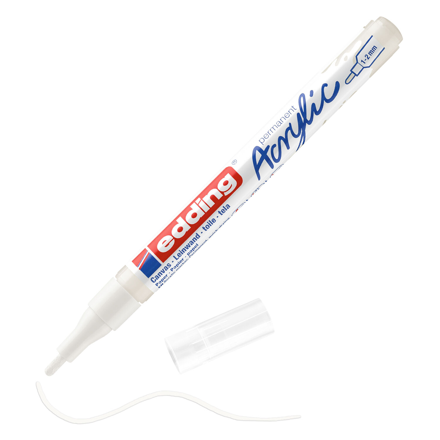 Edding 5300 Acrylmarker fein, 1-2mm Rundspitze, verkehrswei�