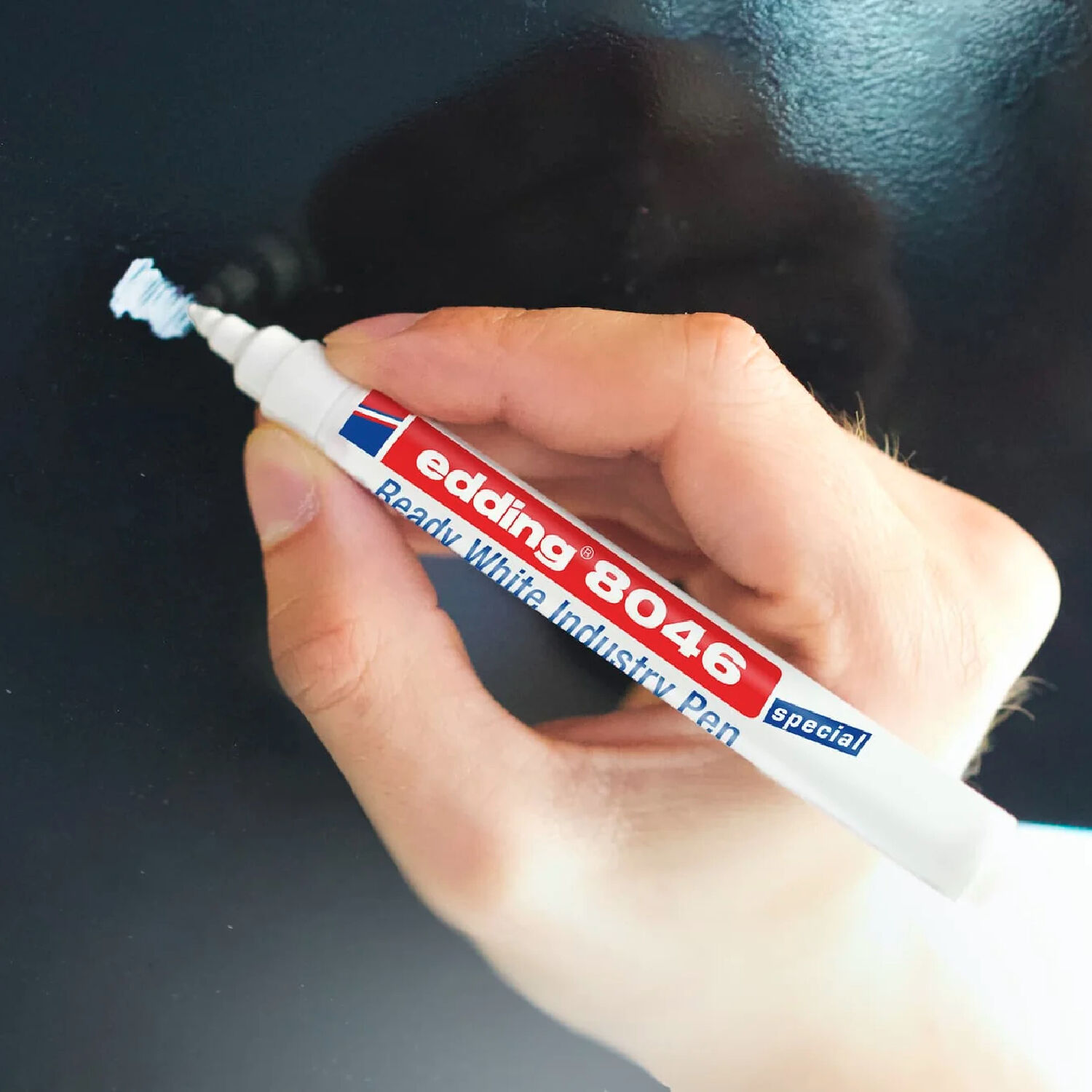 Edding 8046 Ready White Industrie Pen, 1-3mm, wei deckend Bild 2
