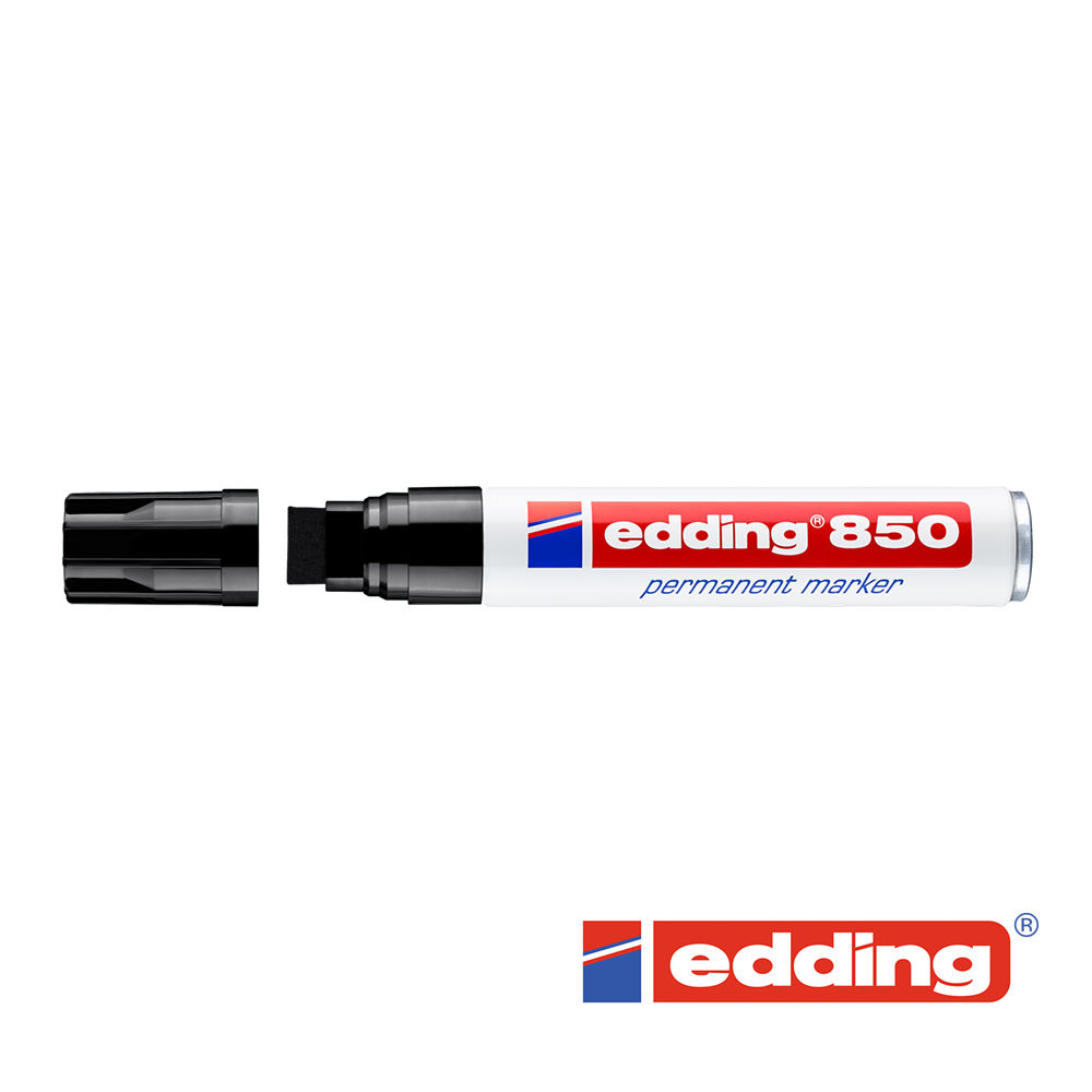 Edding 850 Permanent-Marker 5-15mm, schwarz, Keilspitze