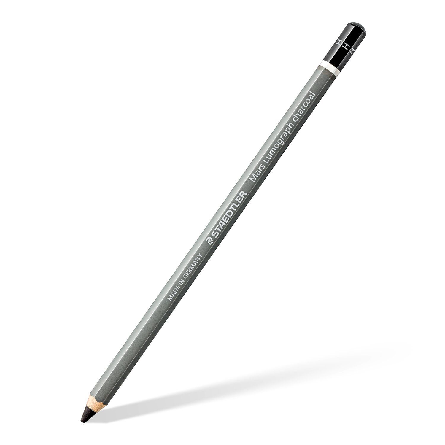 Staedtler Kohlestift, Mars Lumograph charcoal 100C, 1 Stck, H (hard)