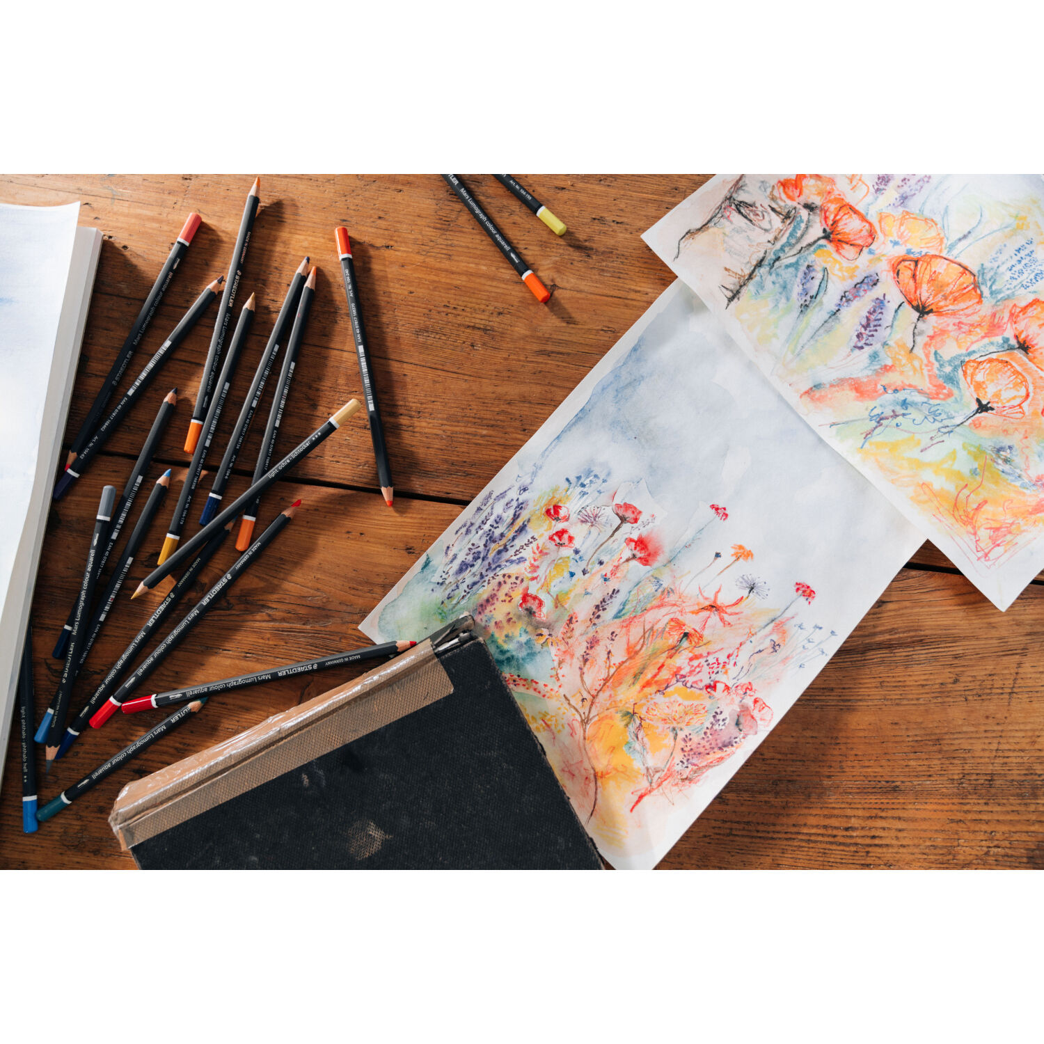 Staedtler Aquarell-Farbstift Mars Lumograph, Ocker Bild 4