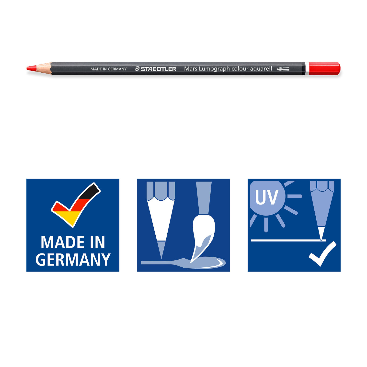 Staedtler Aquarell-Farbstift Mars Lumograph, Ocker Bild 2