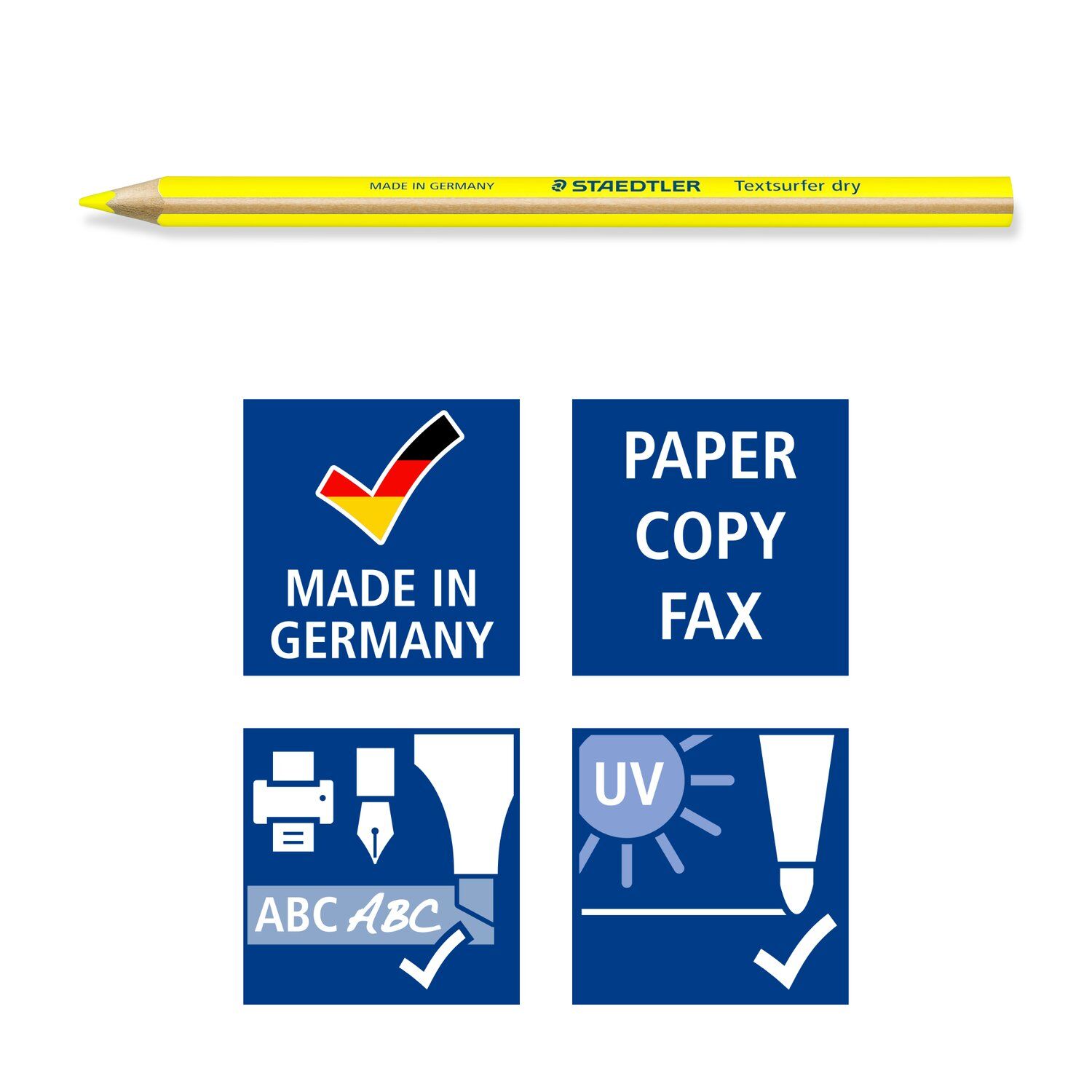 Staedtler Textmarker / Textsurfer dry, 1 Stck, Neon-Gelb Bild 4