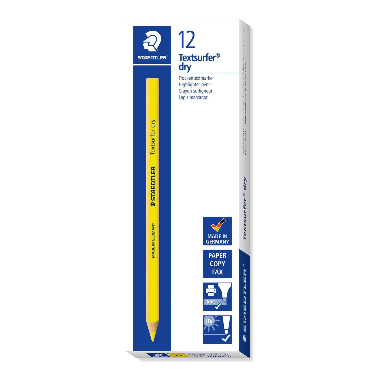 Staedtler Textmarker / Textsurfer dry, 1 Stck, Neon-Gelb Bild 5