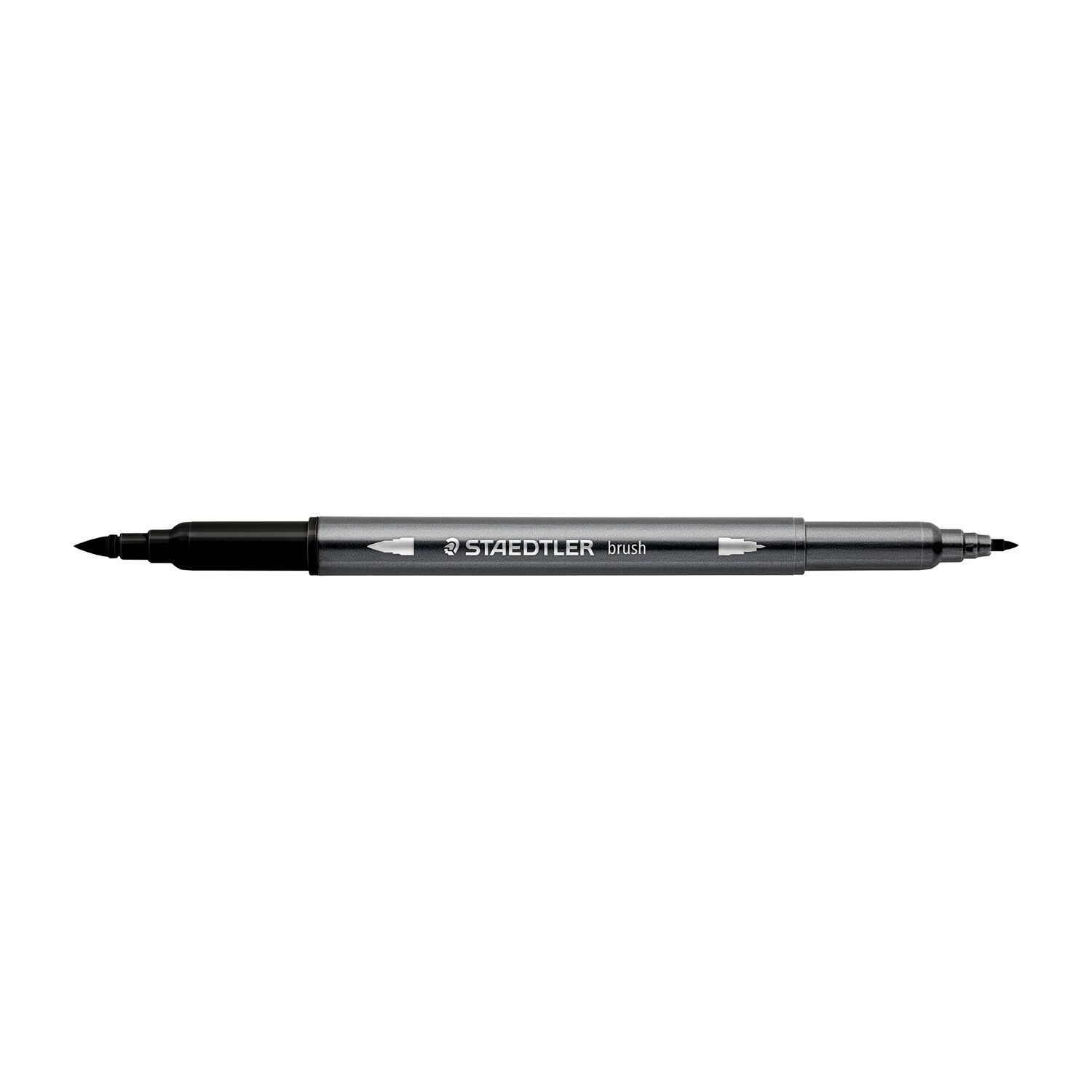Staedtler Doppelfasermaler 3001, wasservermalbar, 1 Stck, schwarz
