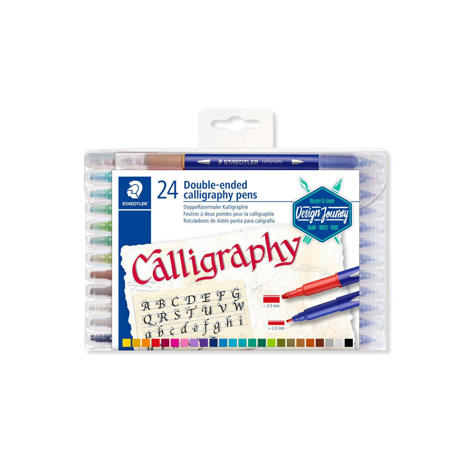 Staedtler Doppelfasermaler Set, Calligraphy, 24 Stck sortiert