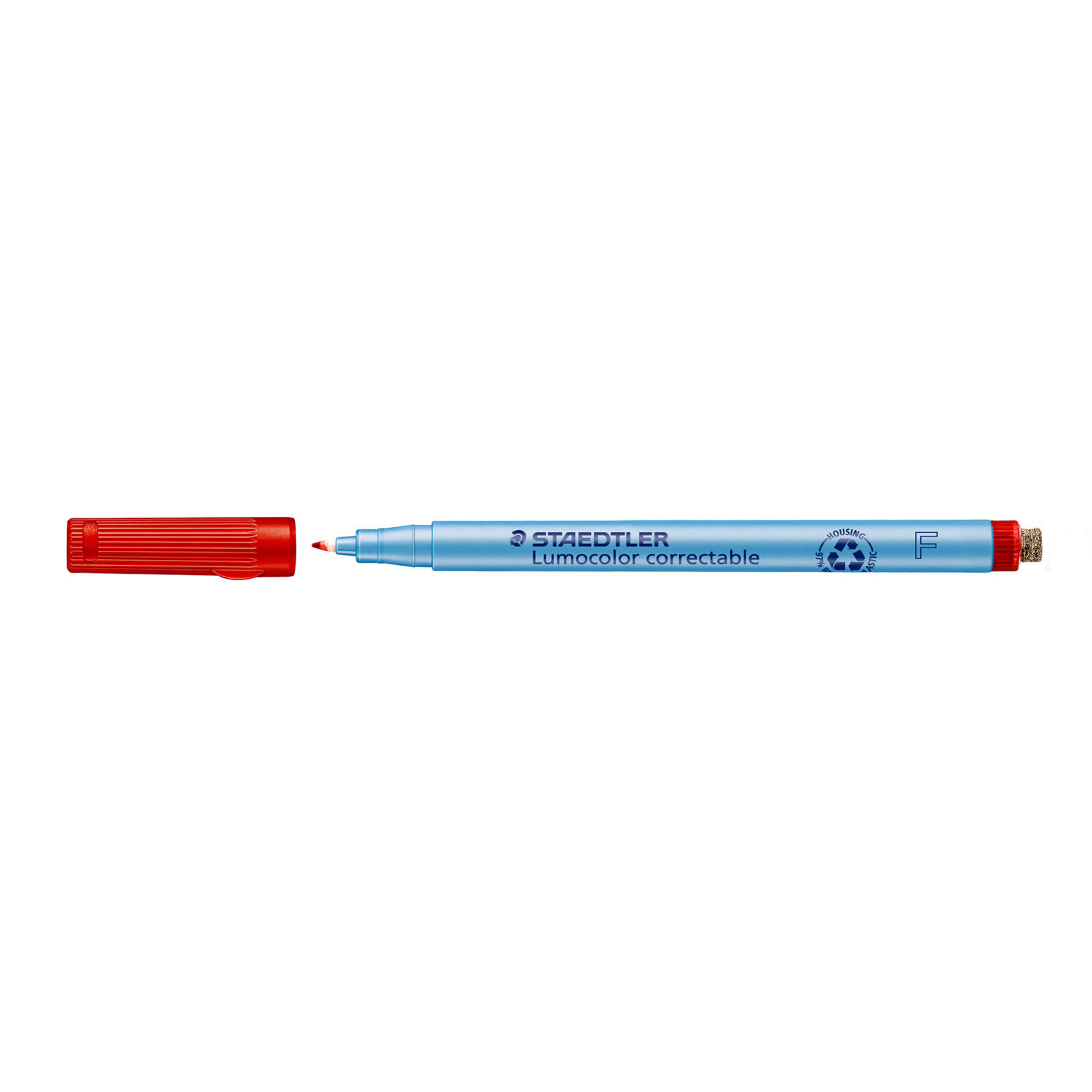 Staedtler Folienstift Lumocolor correctable, F (0,6mm), rot
