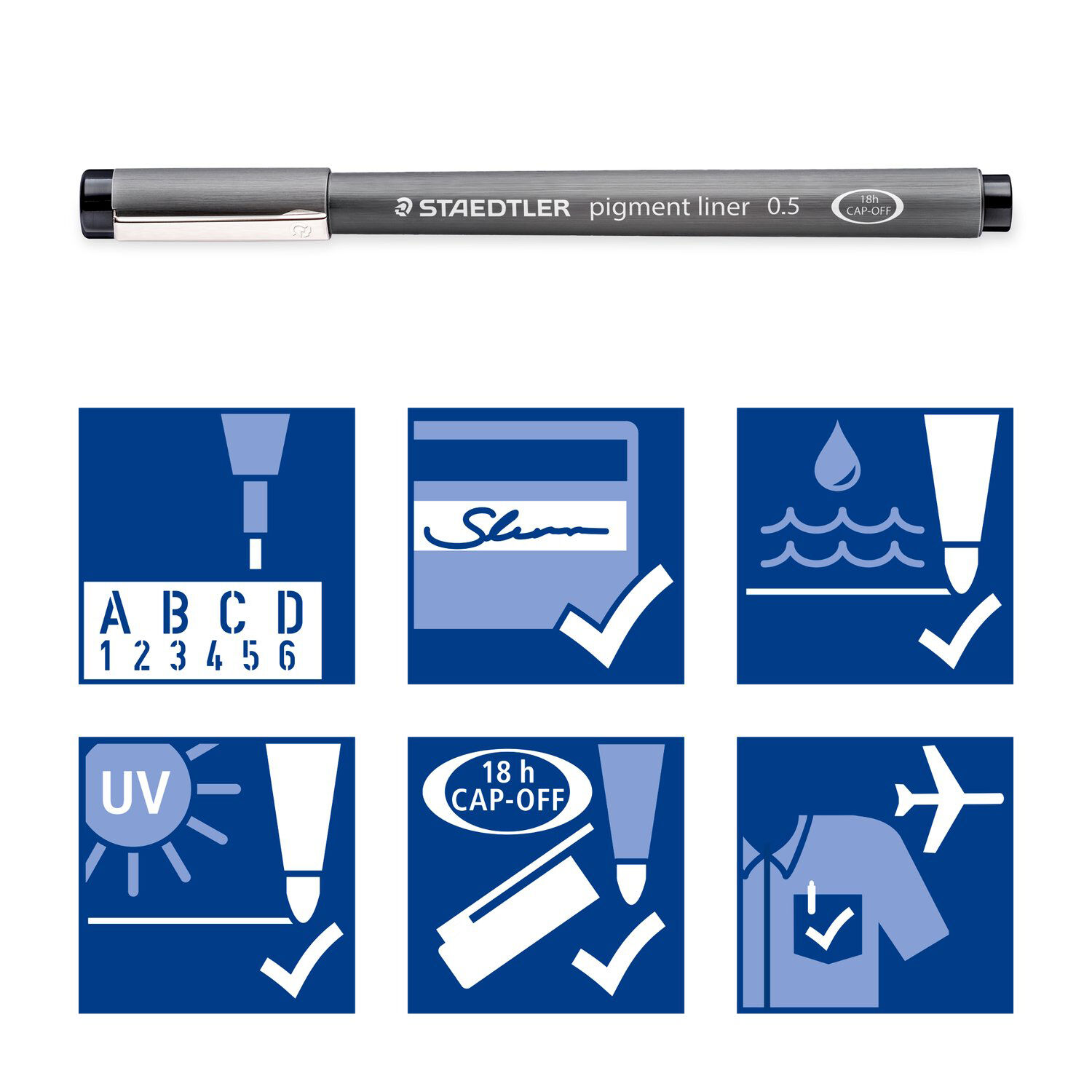 Staedtler Fineliner 308, dokumentenecht, 3 sortierte Linienbreiten Bild 5