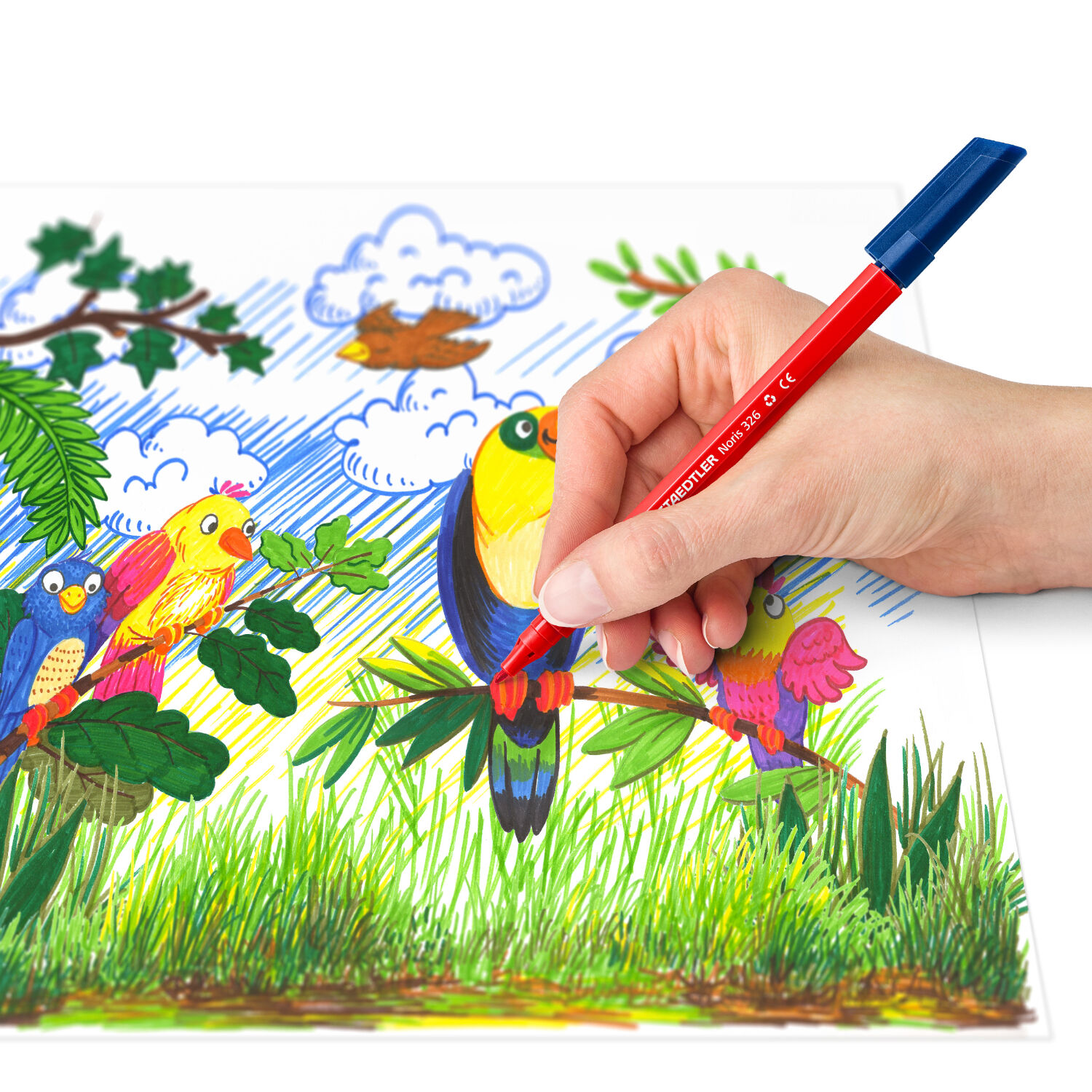 NEU Filzstifte / Fasermaler, Noris Kinderstift, 100 Stck sortiert, Gropackung Bild 4