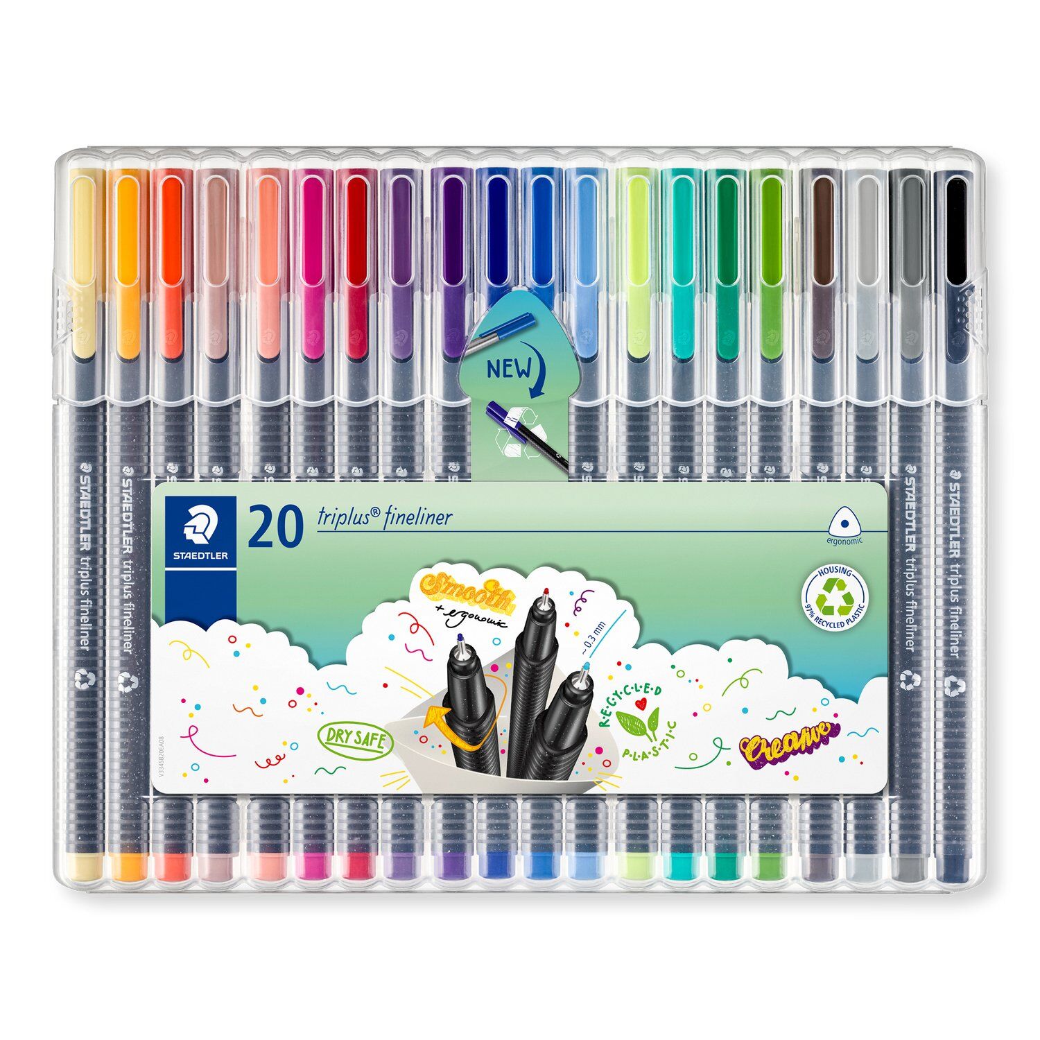 Staedtler Fineliner triplus, 20er Box